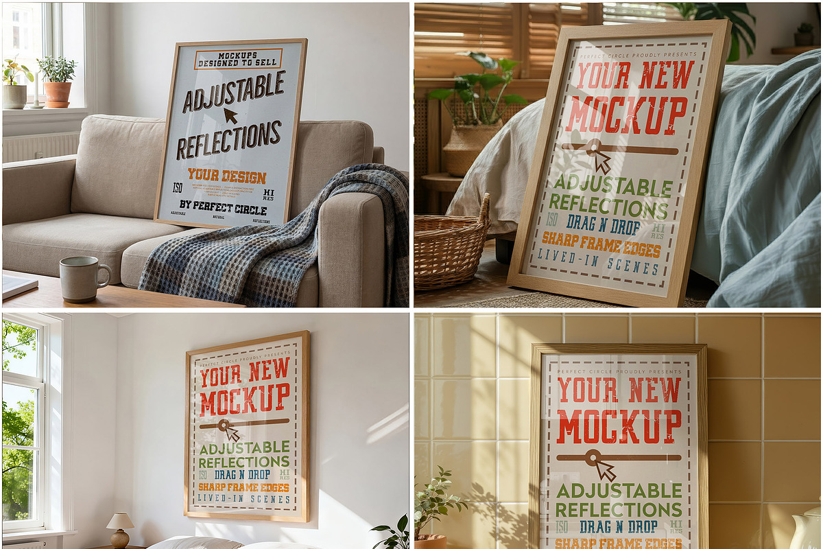 62 Poster Frame Mockup Bundle, a Mockup by DesignRocket (Photo 11 of 14)