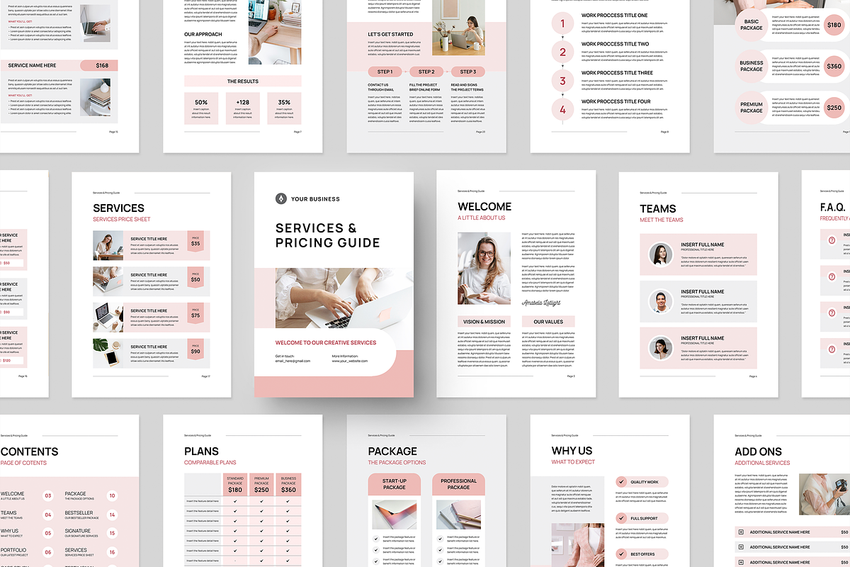 Services & Pricing Guide, a Brochure Template by Leaflove (Photo 2 of 10)