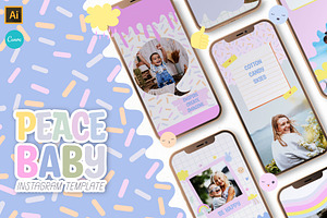 Peace Baby Instagram Template