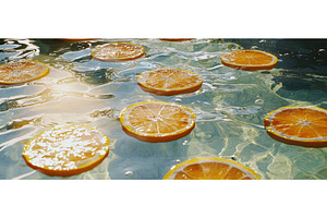Sun-Kissed Citrus Fruits in Bright, a Holiday Photo by Rodica Ciorba