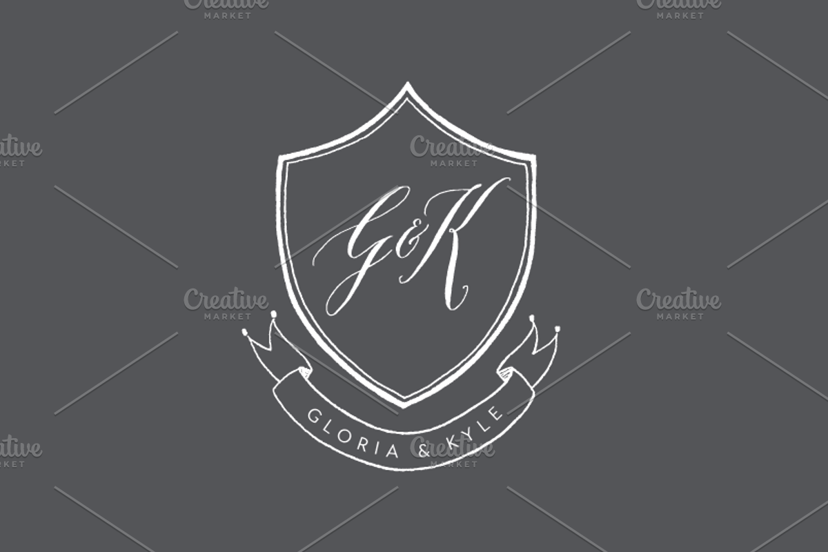 5 Hand Drawn Crests, an Illustration by Bianca Mascorro Art (Photo 2 of 3)