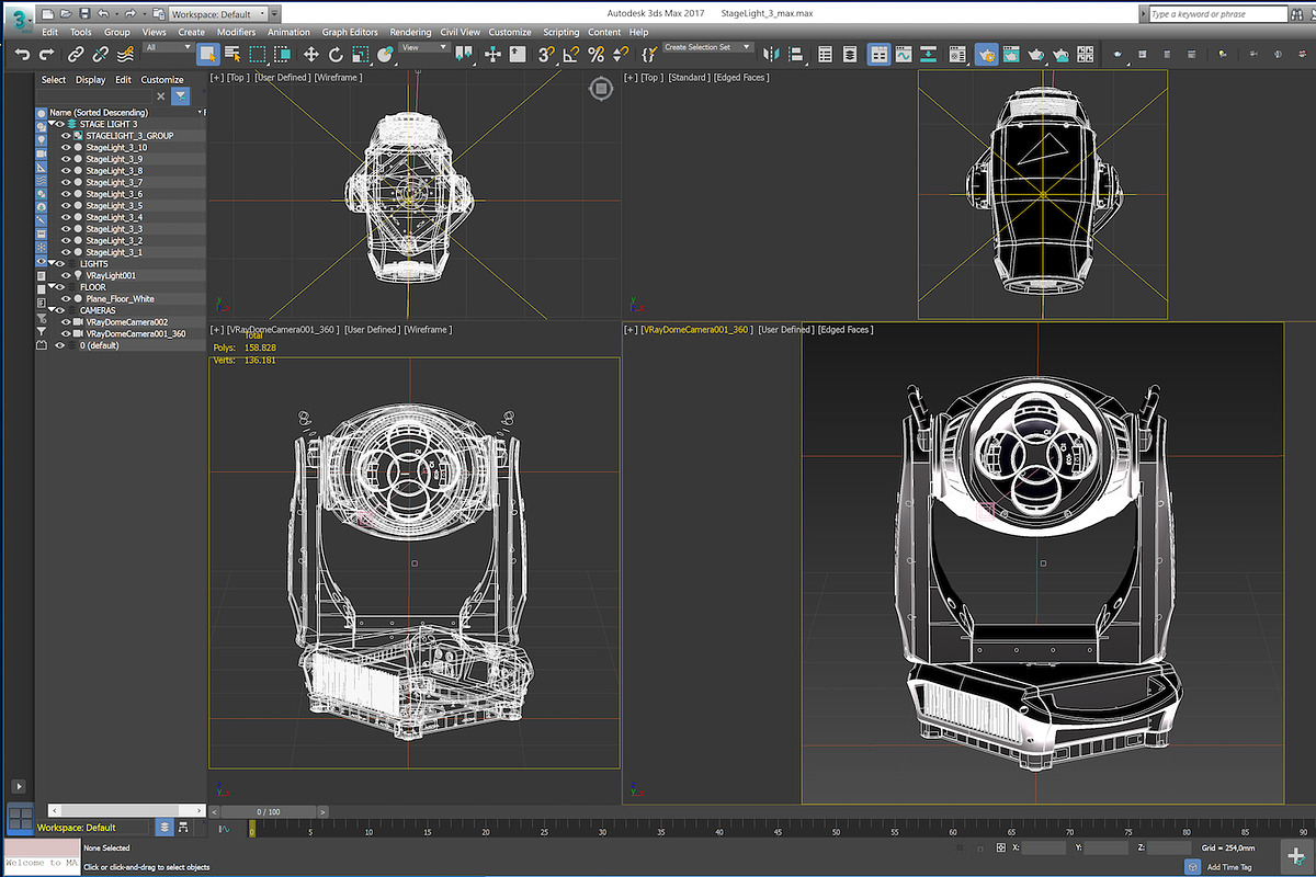 Stage Lighting Collection-14 PCS, an Object 3D Model by akerStudio (Photo 306 of 309)