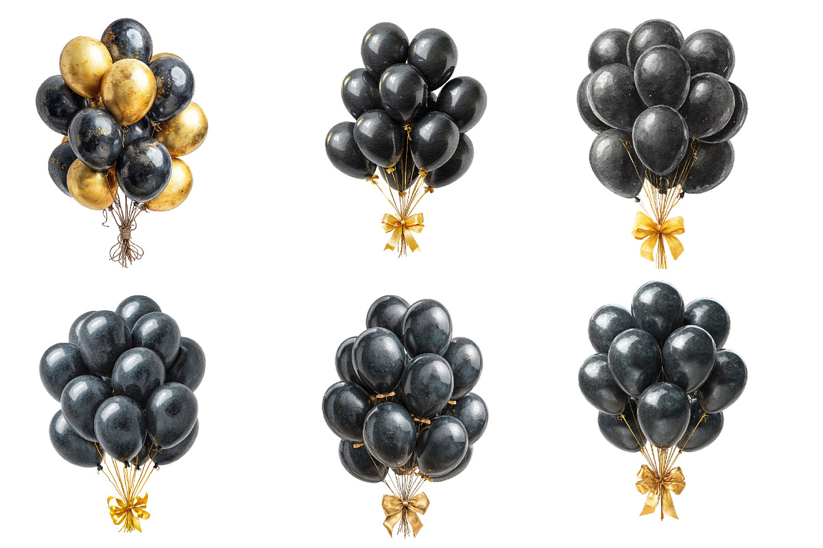New Years Balloons Clipart, an Illustration by Designworld (Photo 4 of 5)