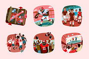Sports Illustrated NFL Vectors, a Sport Illustration by Creative Stall (Thumbnail 9 of 9)