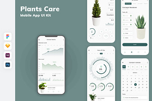 Plants Care Mobile App UI Kit