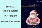 Pink Trendy Christmas Santa Png, an Illustration by SinaCreation (Thumbnail 4 of 5)