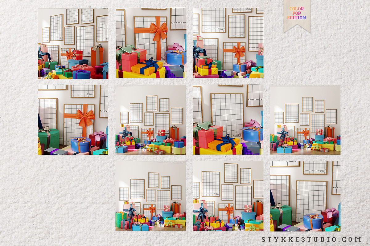Colorful Frame Mockup Festive Party, a Household Mockup by Stykke Studio (Photo 6 of 7)
