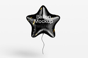 Start Foil Balloon Mockup, a Product Mockup by SLAB! Design (Thumbnail 3 of 7)