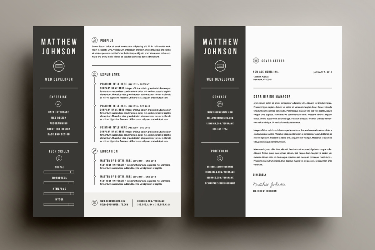 Resume & Cover Letter Template, a Resume Template by Refinery Resume Co. (Photo 2 of 2)