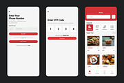 Redfudz - Food Mobile App UI Kit, an UI Kit Template by Kmg Design (Thumbnail 4 of 6)