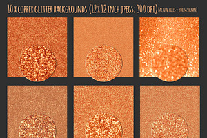 Copper Metallic Textures Bundle