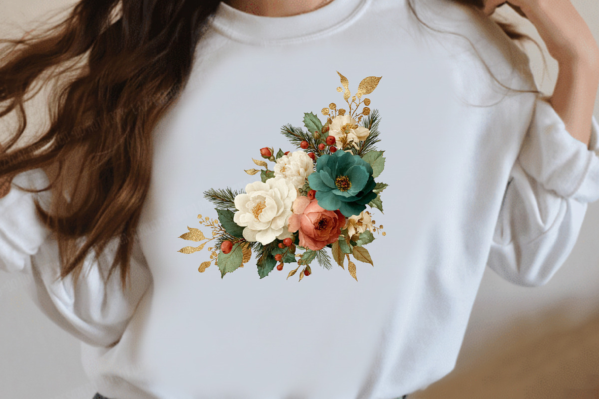 Watercolor Christmas Garland Borders, an Illustration by Designworld (Photo 7 of 11)