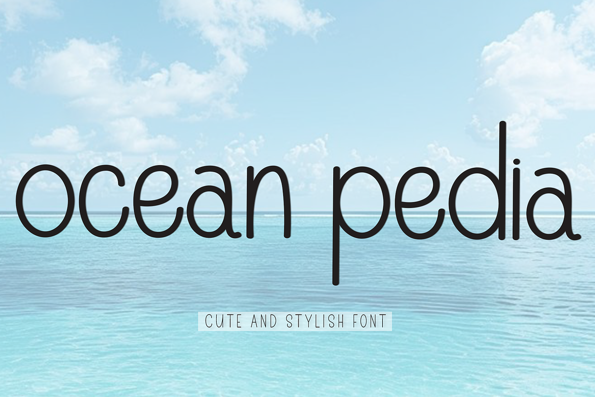Ocean Pedia, a Sans Serif Font by InermediaSTUDIO (Photo 1 of 8)