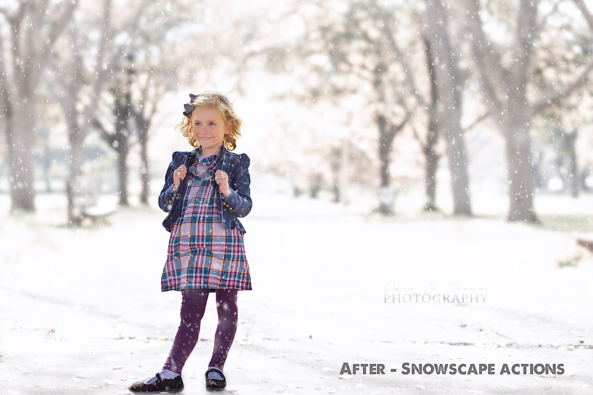 Photoshop Snow Actions, an Action Add-On by DareToDream (Photo 2 of 4)