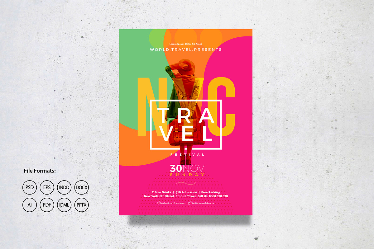 Travel & Event Poster, a Flyer Template by GoldenPixelStudio (Photo 3 of 3)