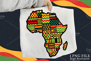 African Map PNG, Black History PNG, an Illustration by Canvas Craft