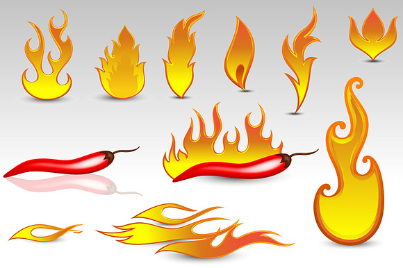Flames Vector preview 2