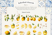 Watercolor Mediterranean summer life, a Decorative Illustration by Pamyatka Shop (Thumbnail 21 of 25)