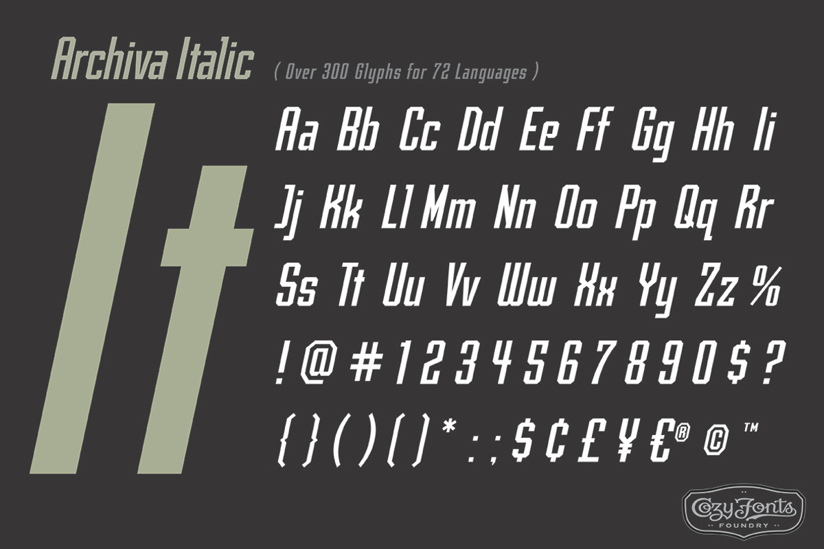 Archiva Italic preview 2