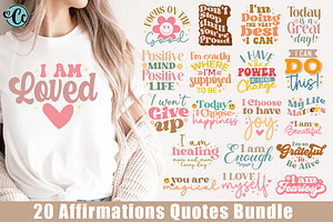 Affirmation SVG Bundle