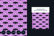 Bats and Stars Halloween Pattern, a Pattern Graphic by Rxmi Studio (Thumbnail 1 of 3)