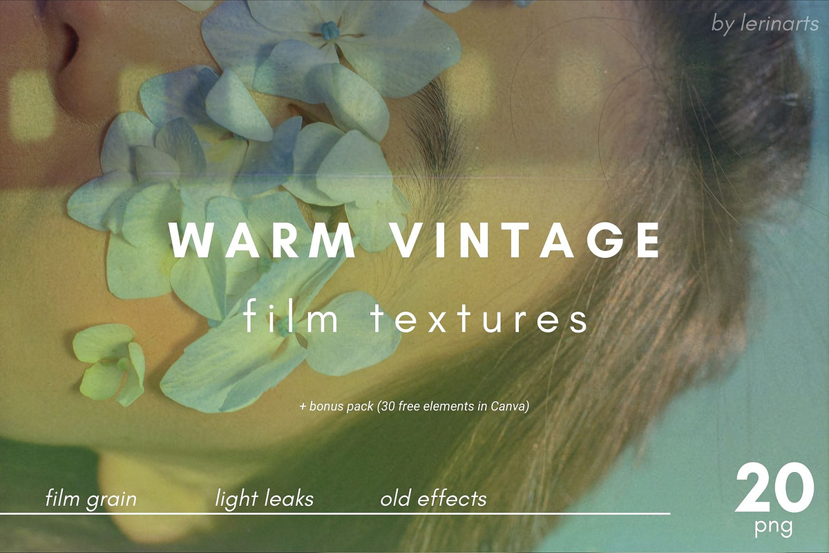 20 VINTAGE FILM OVERLAY TEXTURES, a Texture Graphic by lerinartstudio (Photo 1 of 12)
