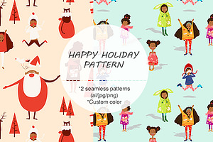 HOLIDAY THEME SEAMLESS  PATTERN