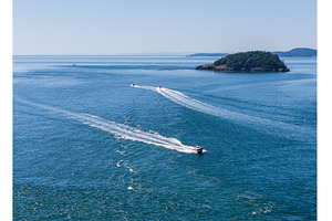Turbulent water of Deception Pass in, a Nature Photo by Backyard Stock