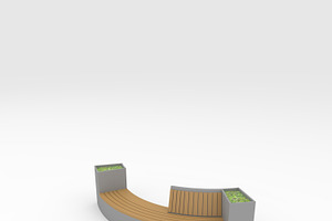 3D Model Bench Park 9