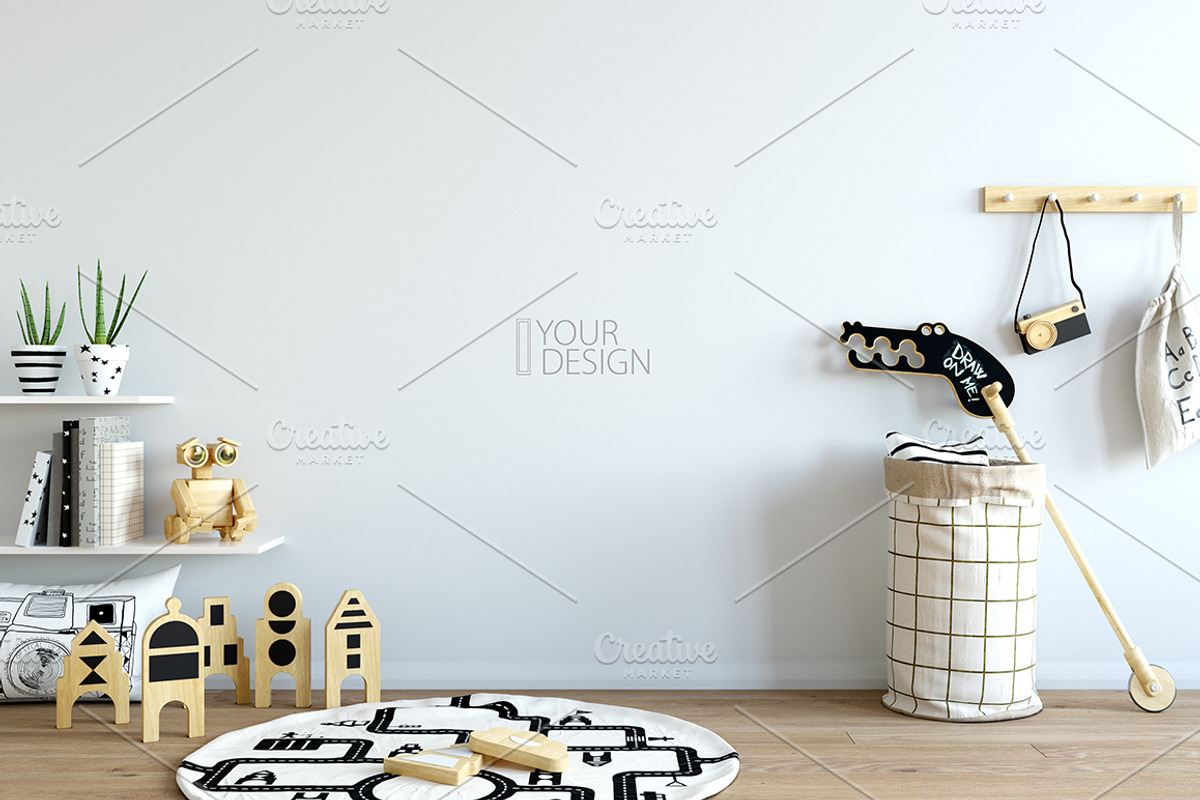 KIDS WALL & FRAMES Mockup Bundle - 2, a Print Template by Yuri-U (Photo 4 of 43)