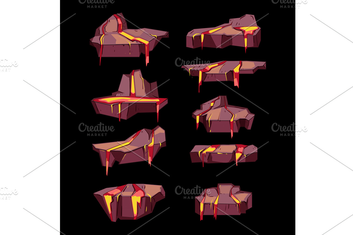Game assets creating various, an Illustration by pikepicture