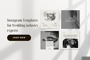 Instagram Templates For Wedding Pros