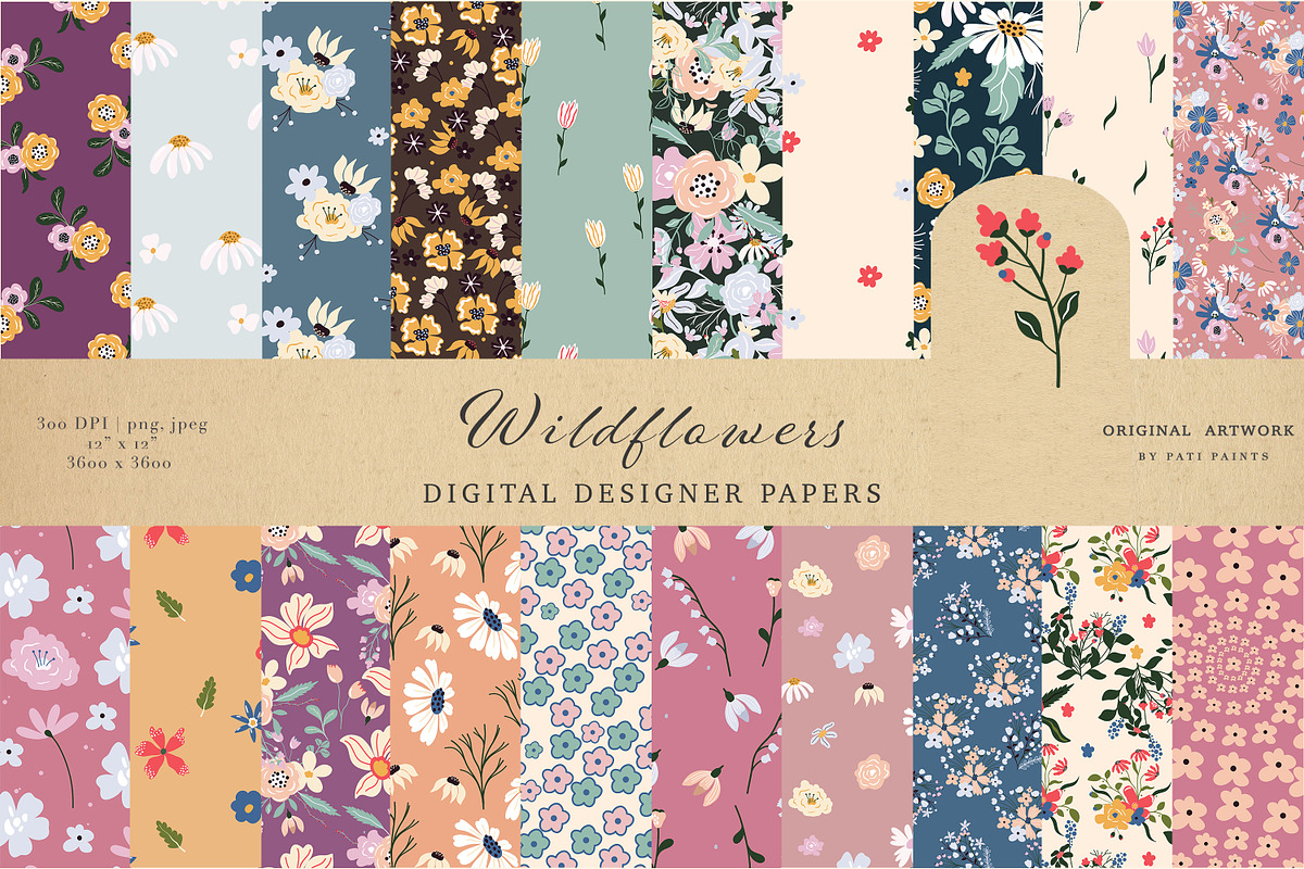 Wildflowers Collection, a Texture Illustration by Pati Paints (Photo 12 of 14)