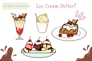 10 Png Ice Cream Dessert Clipart, a Graphic by PKshop (Thumbnail 2 of 3)