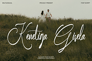 Kenetiga Gisela – Elegant Script, a Handwritten Font by Portocraft (Thumbnail 1 of 10)