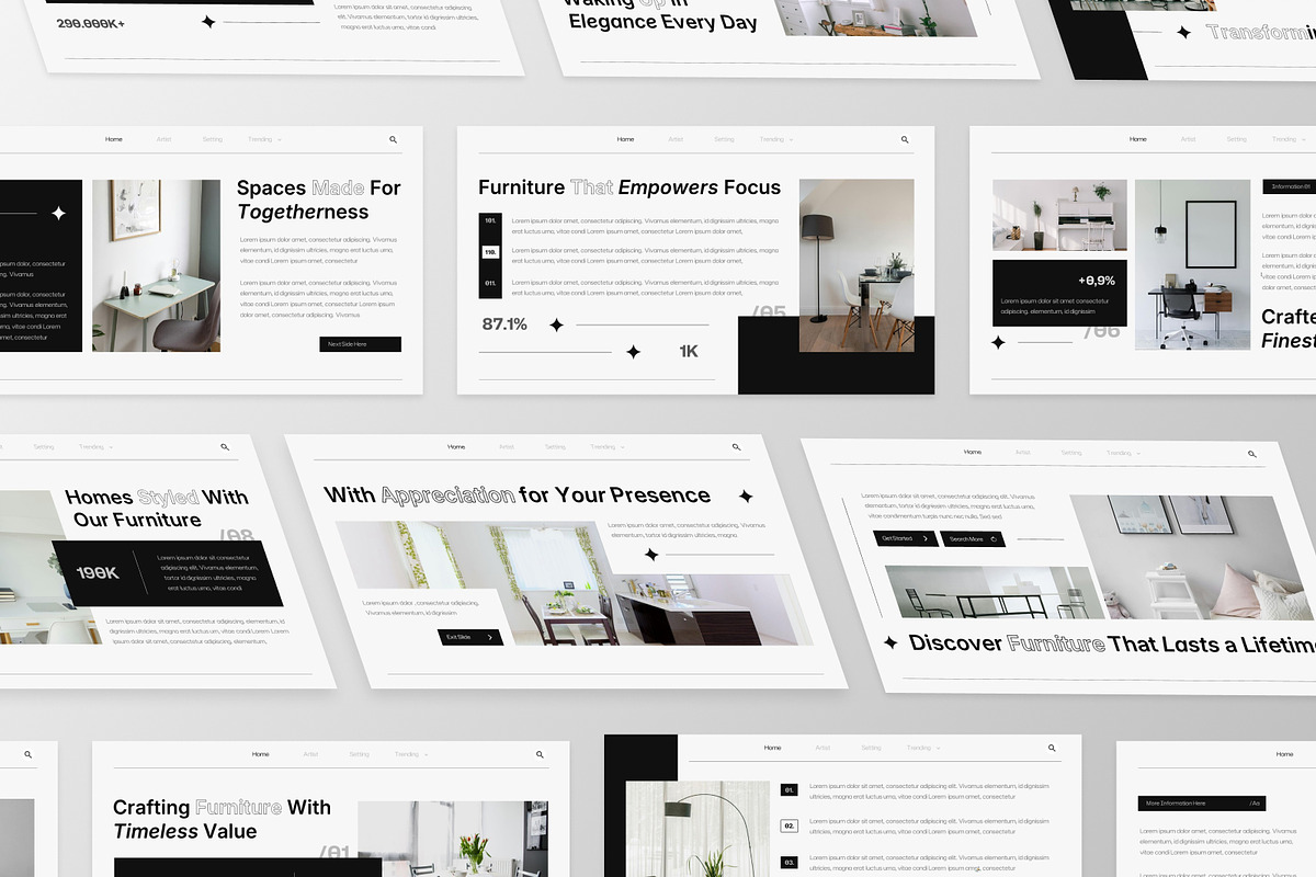Minimalist Furniture PowerPoint, a Presentation Template by MtvtdArt (Photo 5 of 6)