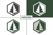 Pine Tree Logo, a Branding & Logo Template by M. E. Smith Design (Thumbnail 4 of 4)
