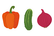 Vegetable garden. Vector., a Food Illustration by Paper Cards (Thumbnail 2 of 5)