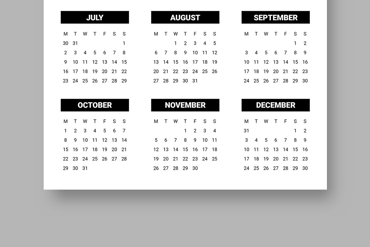 Wall Calendar 2026 to 2029, a Stationery Template by ContestDesign (Photo 6 of 6)