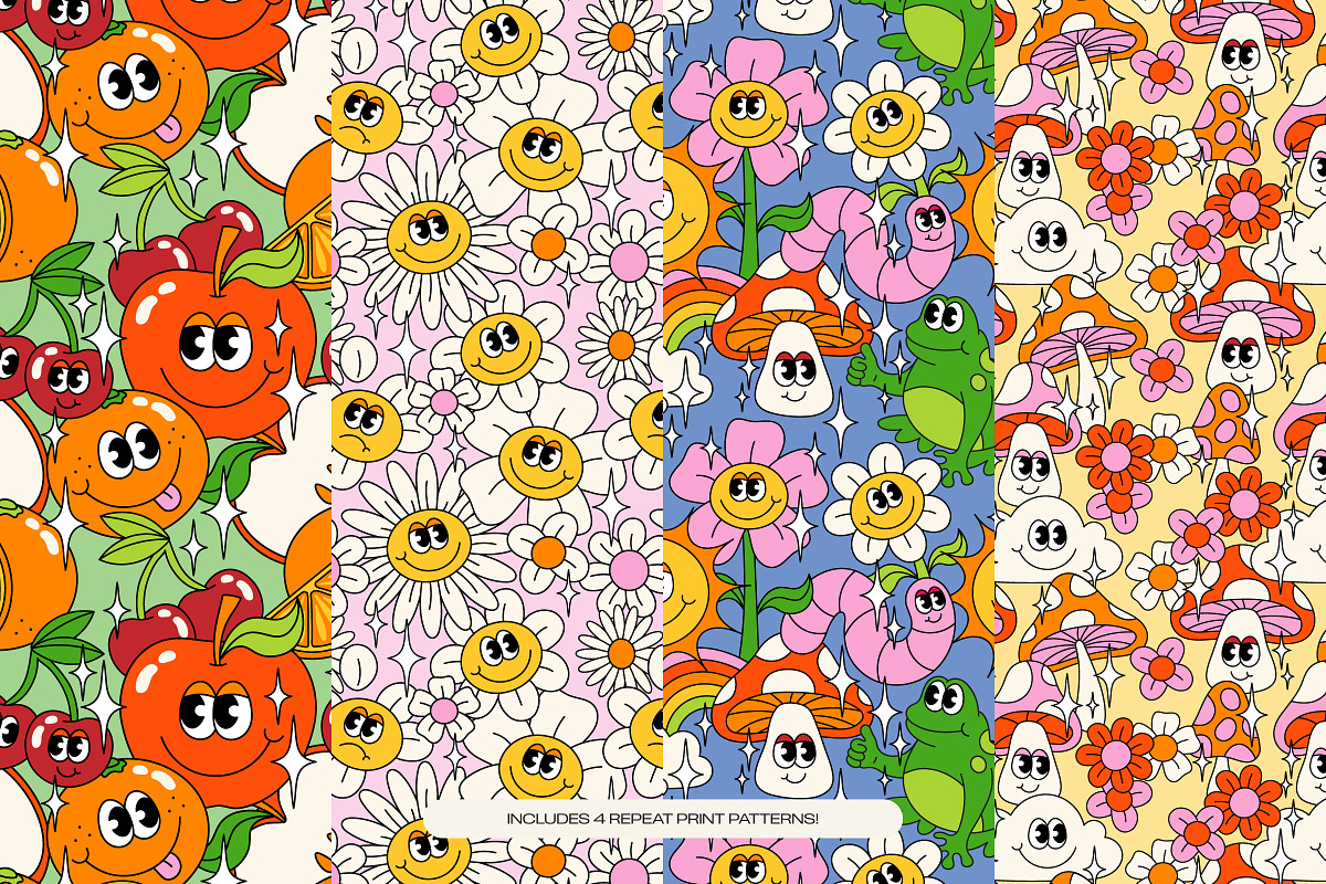 Touch Grass - Funky Nature Graphics, a Graphic by Lucy Jenn (Photo 6 of 11)