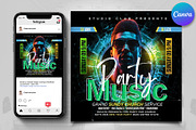 Music DJ Party Night Flyer, a Flyer Template by Psd Templates (Thumbnail 1 of 2)