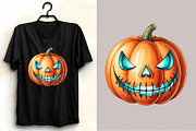 Spooky Halloween Pumpkin  Clipart Bu, an Illustration by SVGArt (Thumbnail 5 of 8)