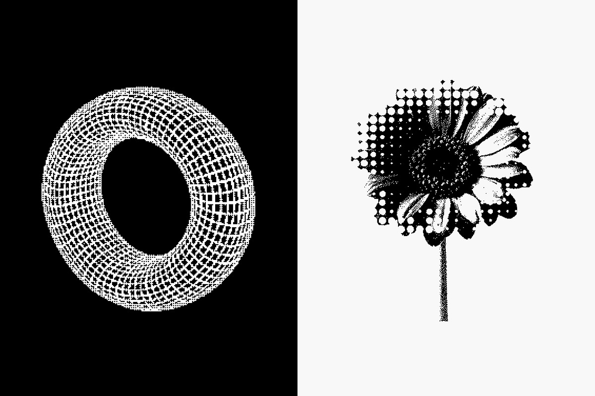 Abstract Bitmap Vector Elements, an Object Graphic by Design Squad