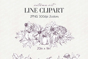 fall pumpkin clipart, an Illustration by JULIA x JULIE's ART (Thumbnail 11 of 20)