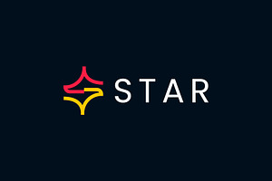 Letter s with star minimal logo, a Branding & Logo Template by Your Choice Art