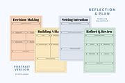 Reflection & Planner Template Set, a Stationery Template by Artflorara (Thumbnail 4 of 7)