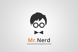 Mr.Nerd Logo Template