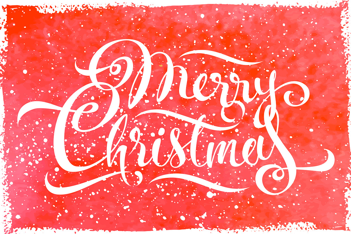 Merry Christmas Calligraphy, a Decorative Illustration by Margo Miller (Photo 20 of 24)