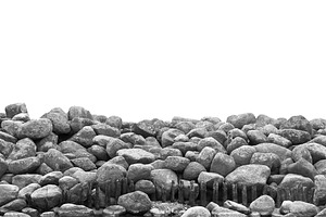 Pile of stones and rocks isolated, a Nature Photo by BOOCYS