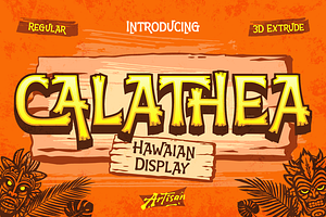 Calathea - Fun Hawaiian Font, a Symbol Font by Artisan Themes